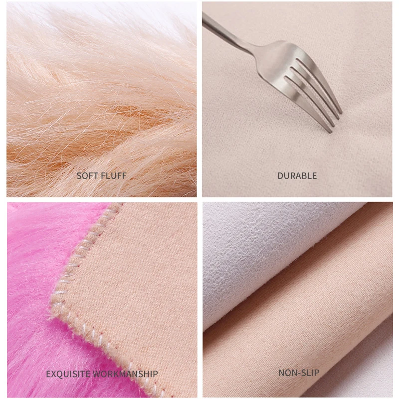 Soft Fur Hand Rest Nail Art Table Mat Heart Round Square Plush Pillow Pad Salon Manicure Practice Cushion Washable Photo Prop