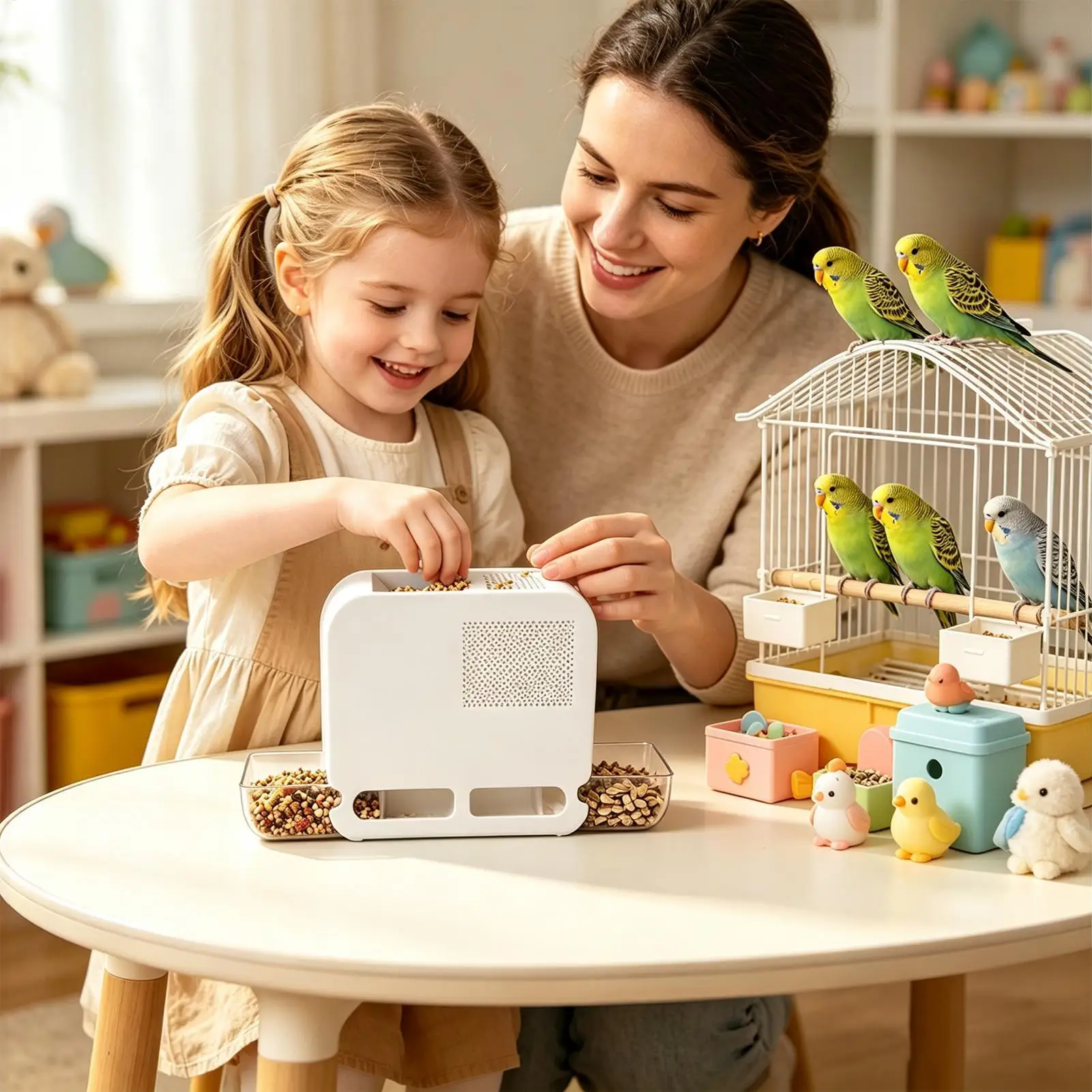 Electric Bird Food Shell Blowing Machine Efficient Adjustable Speed Bird Food Separator Save Time Easy Cleaning Grain Cleaner