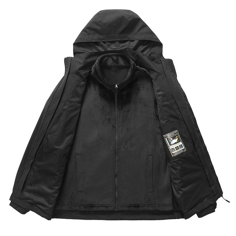 

Couple Outdoor Cycling Sports Windproof Cold Proof Breathable Three in One Assault Jacket for Autumn Winter Cold Proof Jacket