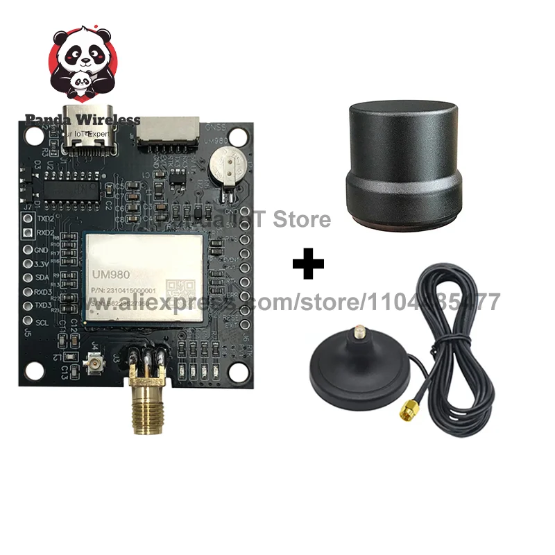 EM-980D5 UM980 Modulo GNSS RTK ad alta precisione GPS BDS GLONASS Galileo Sostituisce ZED-F9P Con antenne per il posizionamento dei droni