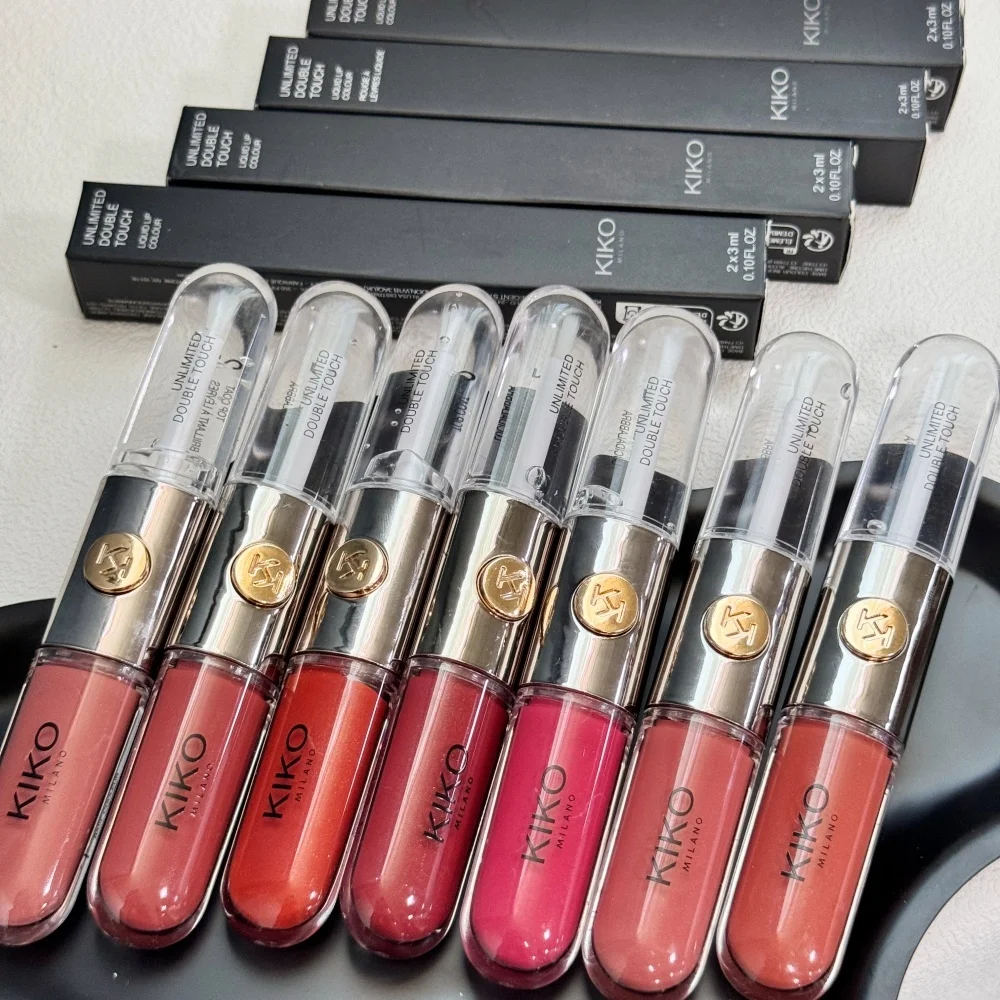 Kiko Milano Limited Edition Lippenstift mit doppelter Spitze, transparenter Spiegel, nicht verblassend, nicht klebend, Lipgloss, Make-up – Detail 2