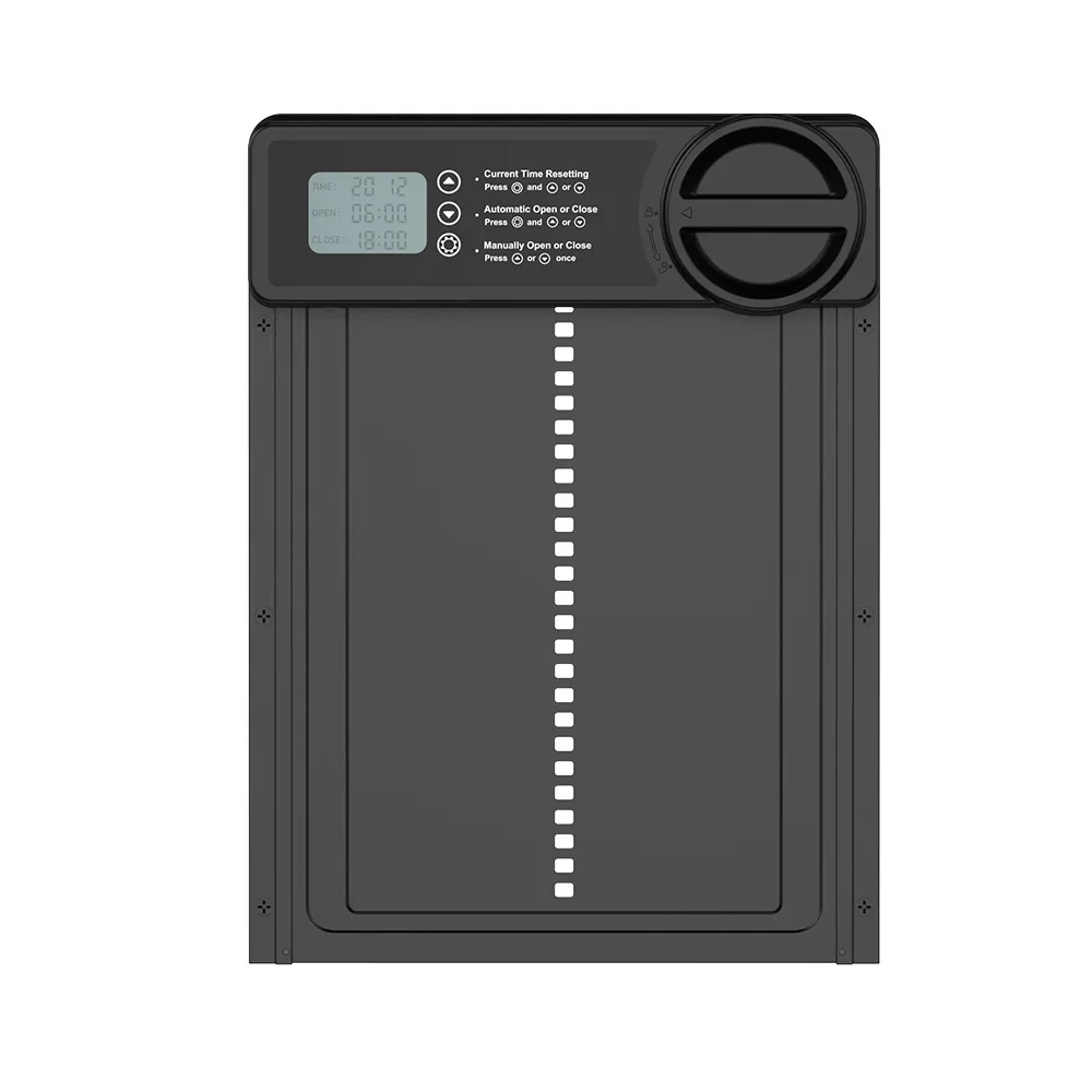

Single function large round cover up and down timing switch chicken coop door waterproof aluminum alloy lifting