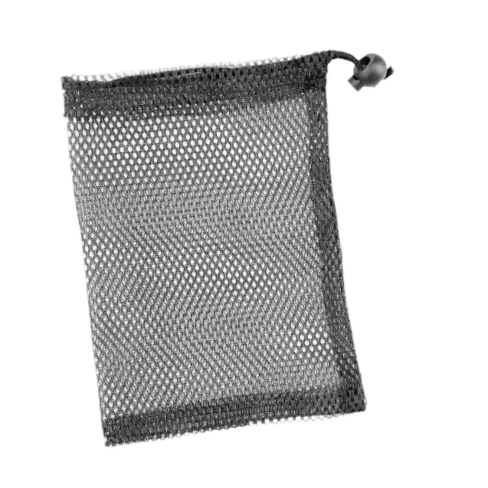 Compact Mesh Drawstring Pouch Large Capacity Nylon Storage Bag for Cosmetics Toys Camping Outdoor Activities