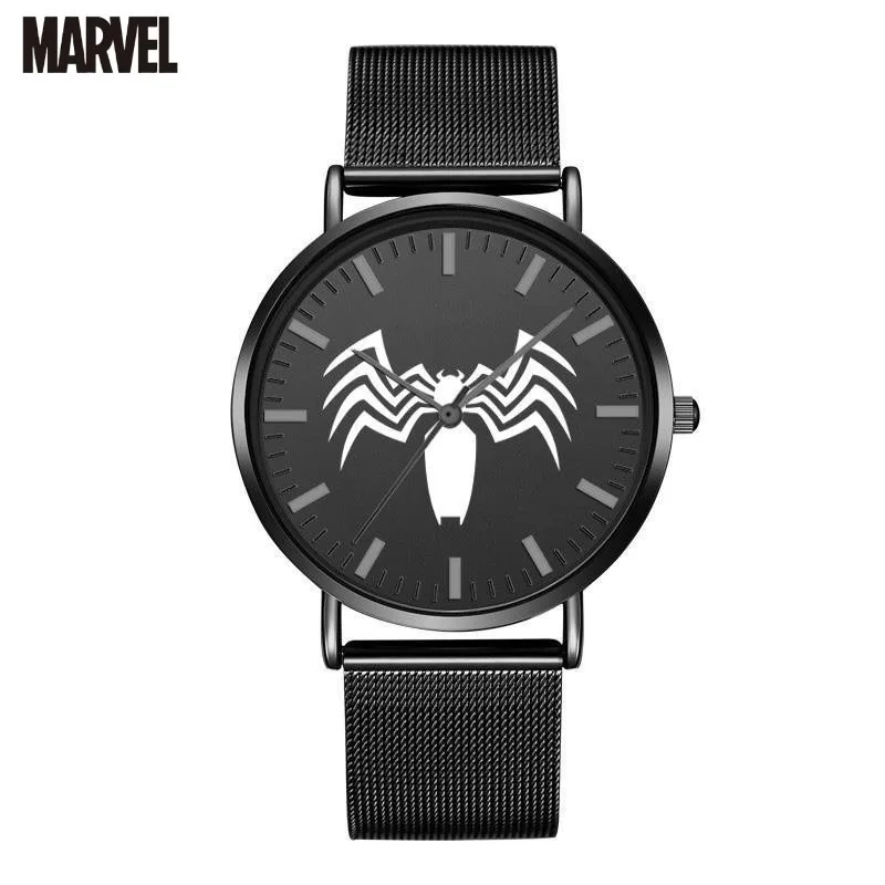 

Marvel Anime Cartoon Spiderman Watch Ultra-thin Waterproof Men's Fashion Simple Personality Trend Versatile Student Quartz Watch