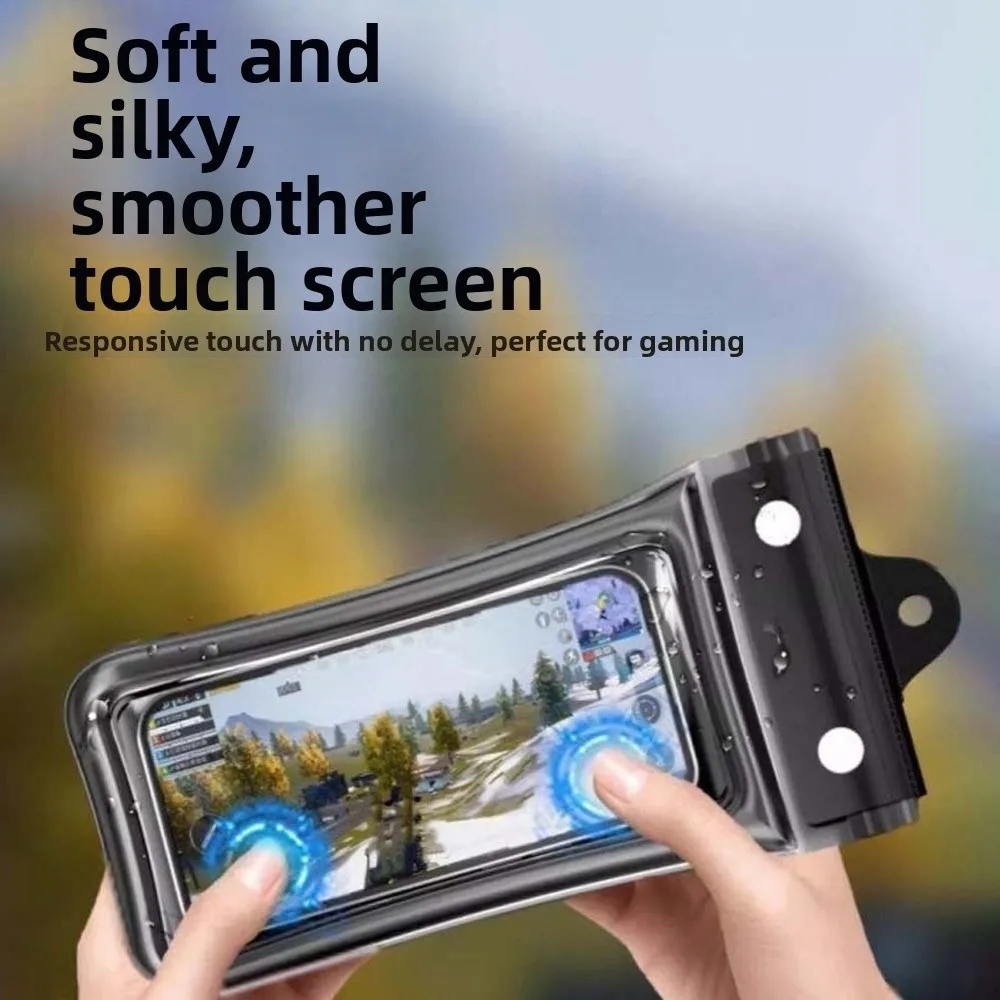 

Adjustable Strap Waterproof Phone Pouch Lightweight Large Capacity Transparent Hanging Neck Bag Sealed PVC Crossbody Dry Bag