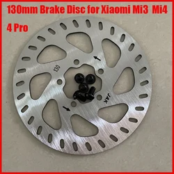 130mm 5 Holes Brake Disc With 5 Screws For Xiaomi Mi 3 / 4/ 4 Pro Electric Scooter Accessories Stainless Steel Rotor Pad Parts