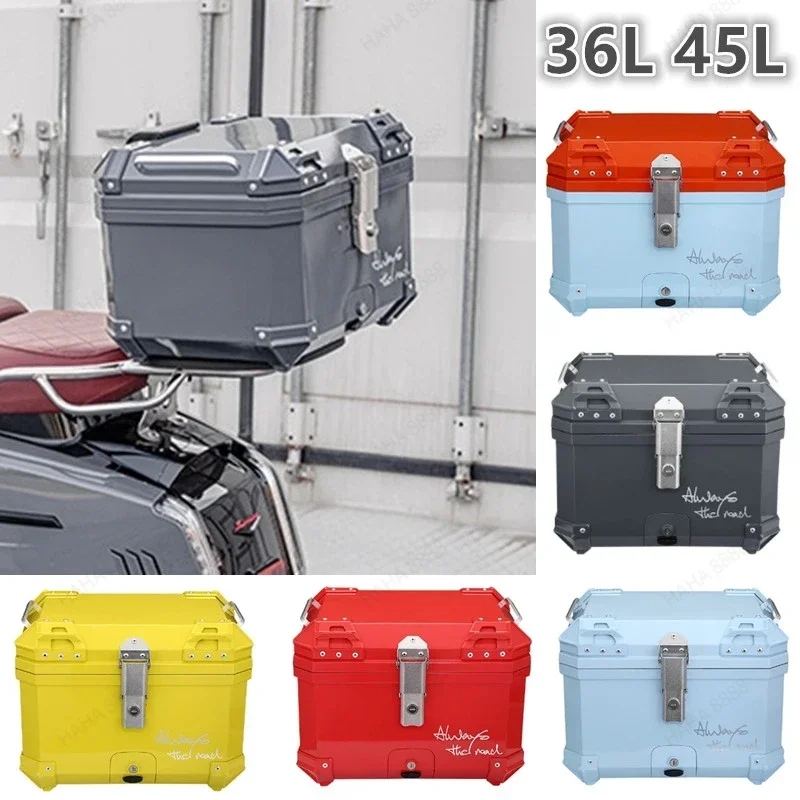 Suitable for Honda 36L 45L  57L Large Capacity Motorcycle Rear Trunk Luggage Case Quick Release Motorbike Waterproof Storage Box