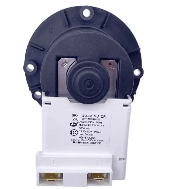BPX 2-8 Drain Pump Motor BPX2-8 BPX2-7 BPX2-111 BPX2-112 Water Pump Motor Replacement for Washing Machine WD-T12235 Repair Part