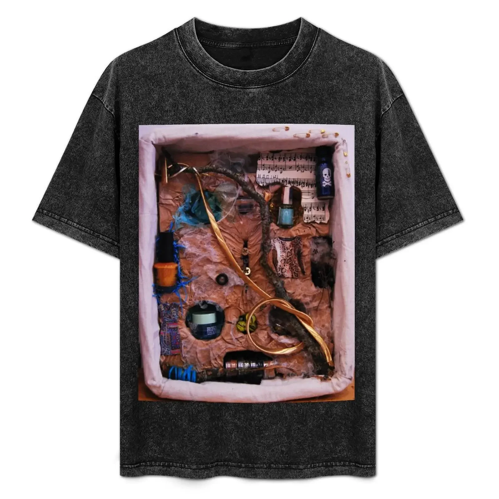 

Snake in a box - inspired by Joseph Cornell boxes T-Shirt street wear fruit of the loom mens t shirts