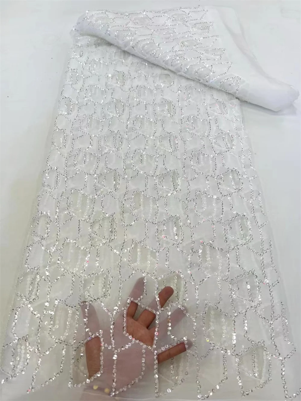 African Chiffon Lace Fabric 2024 High Quality Lace Material Black Nigerian French Lace Fabric For Women Wedding Party DreYa07-2