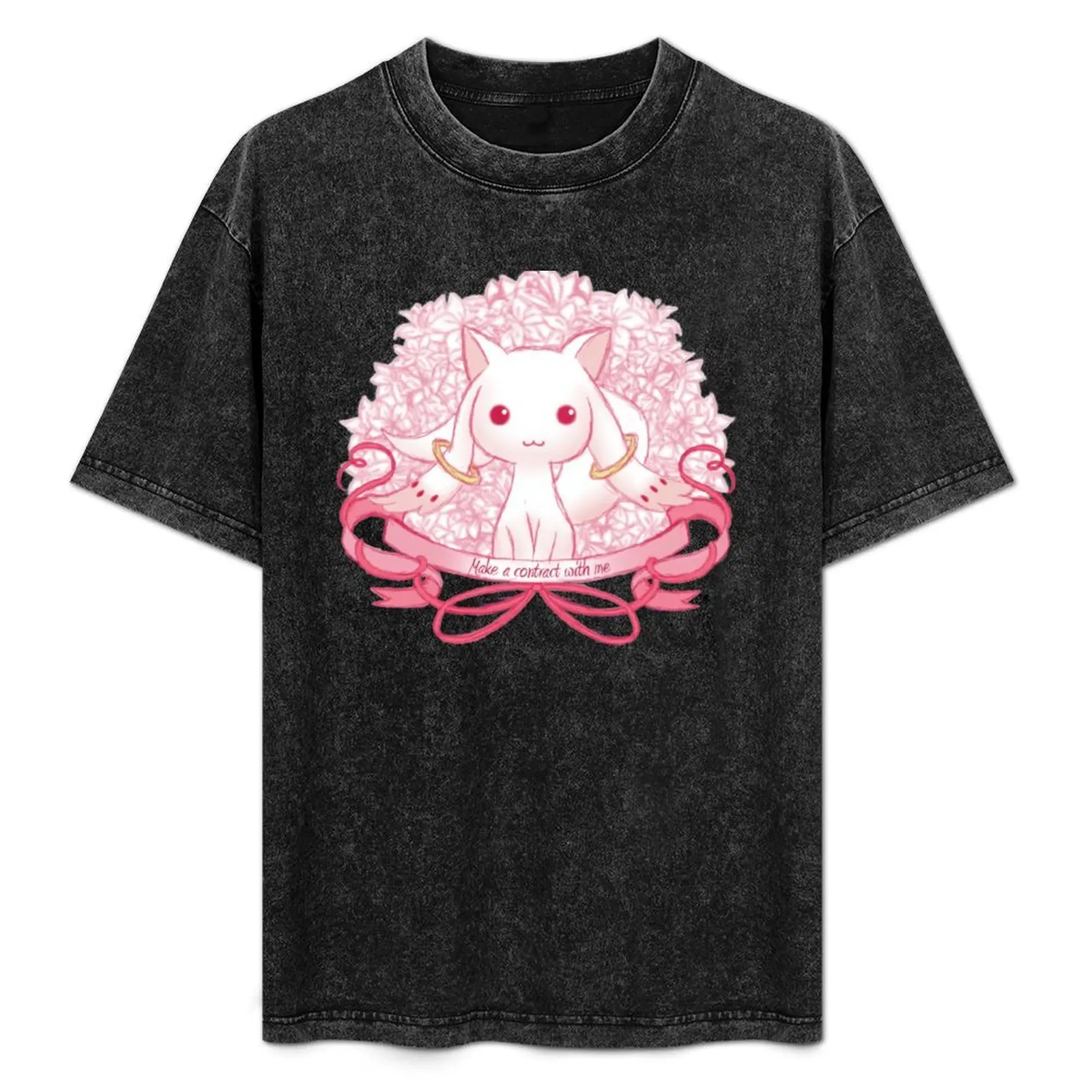

Kyubey T-Shirt Basic Plain Short Sleeve Crew Neck Tee
