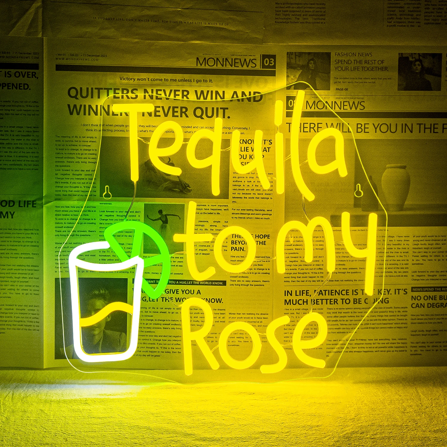 Tequila To My Rose Neon Sign Dimmable Neon Sign For Wall Decor Led Bar Wine Room Decoration For Home Bar Cocktail Bar Shop Sign