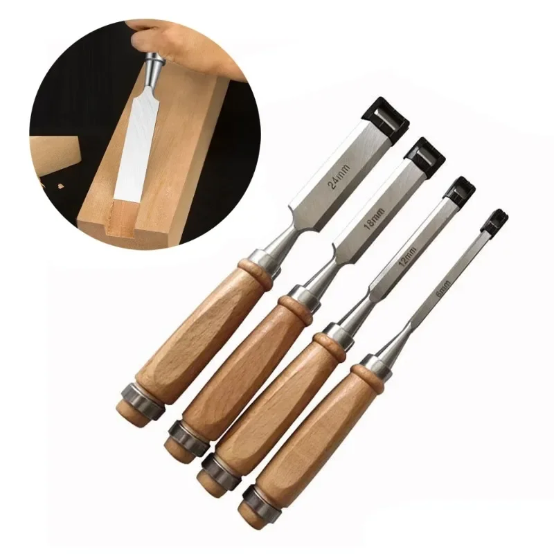 

Woodworking Carving Chisel Kit Carpentry Flat Chisel Woodcut Carving Knife Professional Woodworking Sculpture Tools Accessories