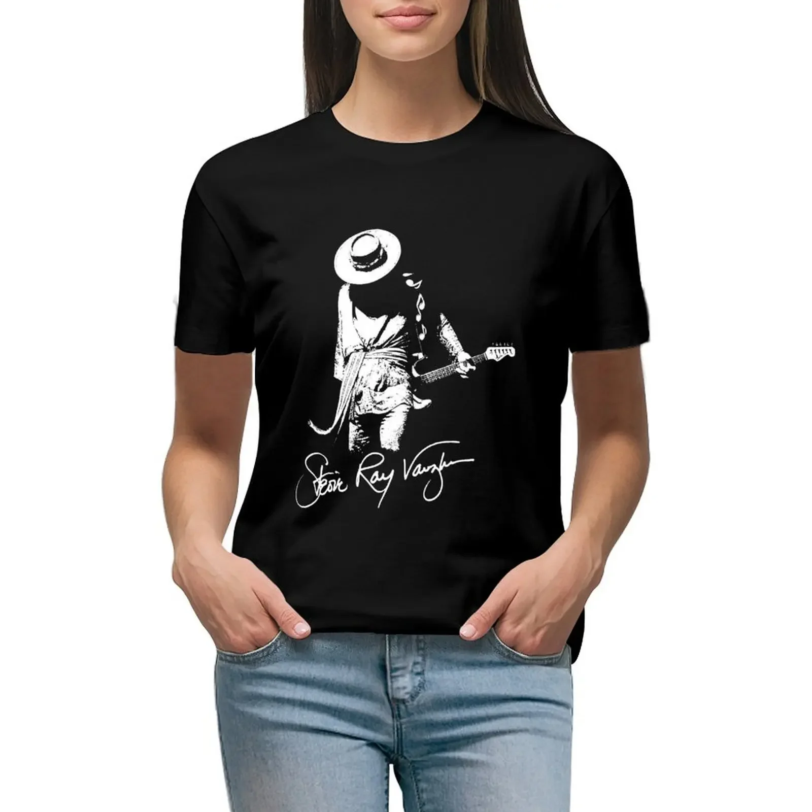 SRV Vintage Stevie Ray Vaughan Gifts for Fans T-Shirt heavyweights quick-drying designer clothes Women luxury