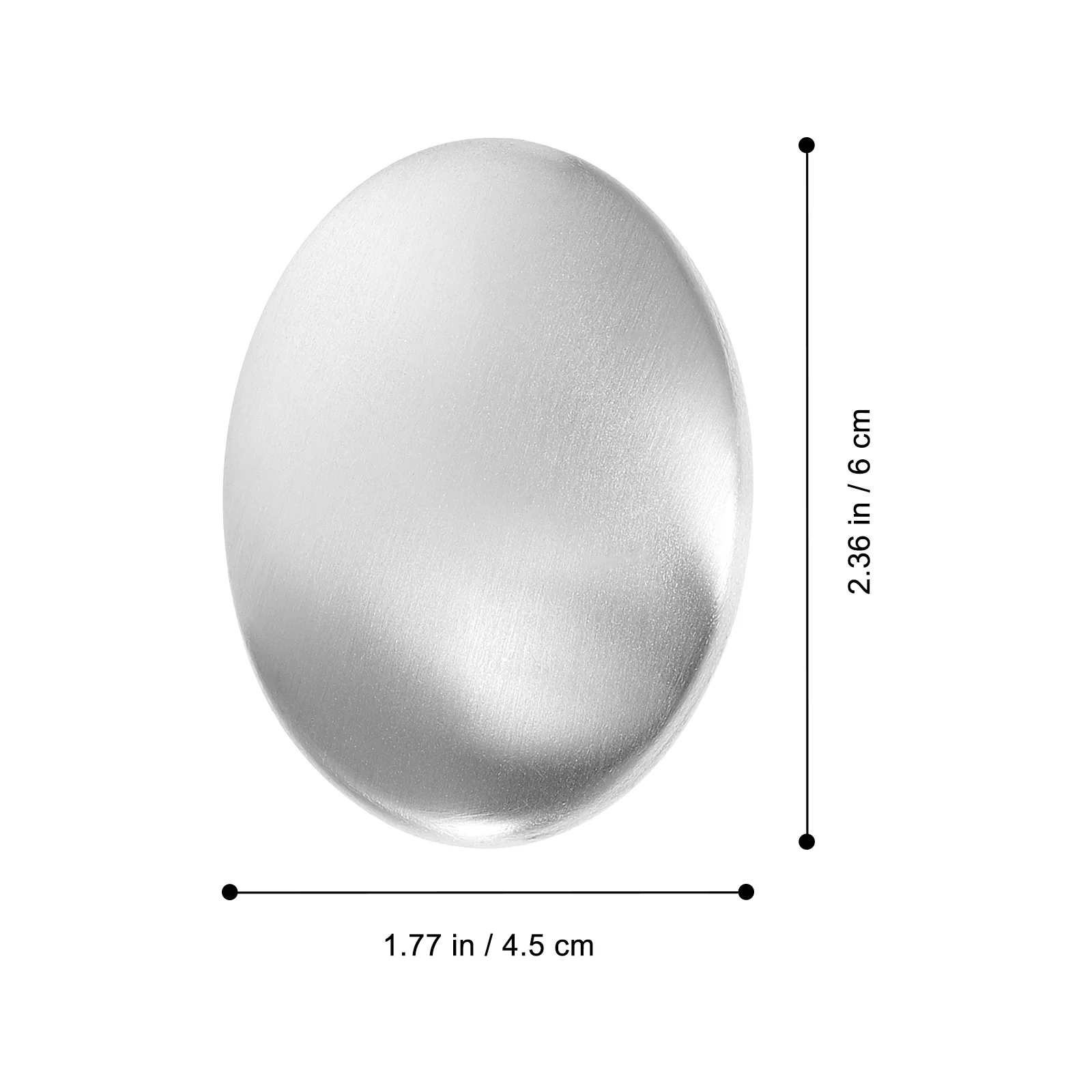 2-teiliger Metall-Deodorant-Seifen-Geruch, Edelstahl, desodorierende Stange für Küchenentferner, Silber