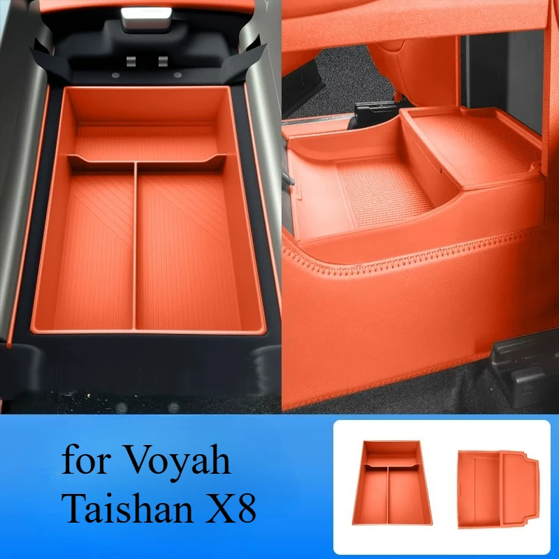center-console-storage-organizer-box-armrest-tray-insert-for-voyah-taishan-x8-–-dual-layer-interior