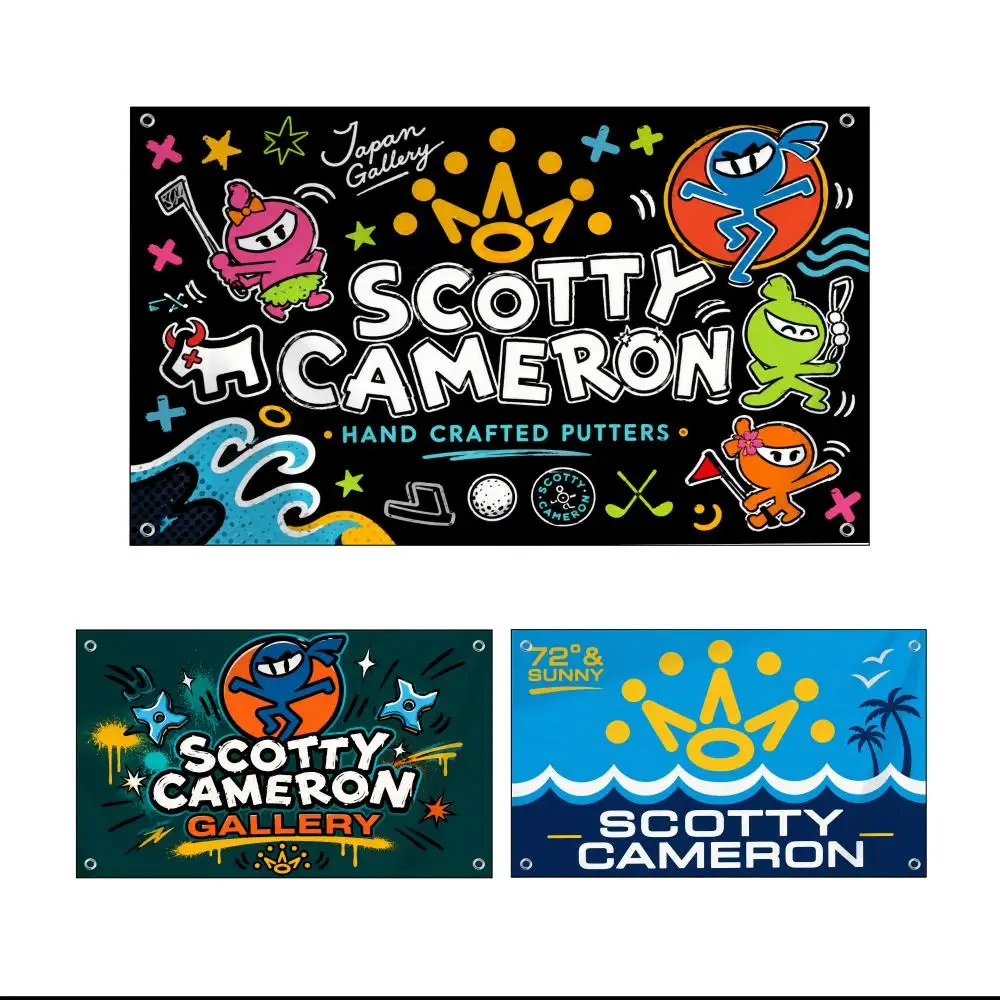 S-Scotty C-Cameron Flags Custom Wall Hanging Background Art Banner For Bedroom Home Living Room Outdoor Decor