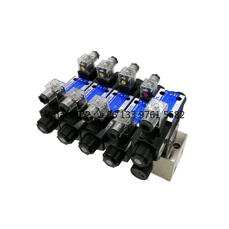 Hydraulic Distribution Block Hydraulic Solenoid Control Valve 24v Bank 6 Spool