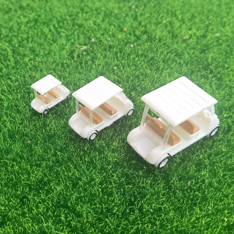 1/87 Ho Scale Model Golf Course Sightseeing Car Model Touring Car Model Landscape garden shade/lawn model car