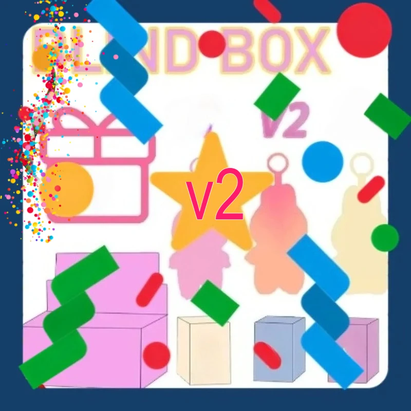 

Коробка-сюрприз V2 2025 разных цветов, милые куклы, брелки, подвесные украшения для автомобиля из ПВХ, красивые куклы, подарки на день рождения.