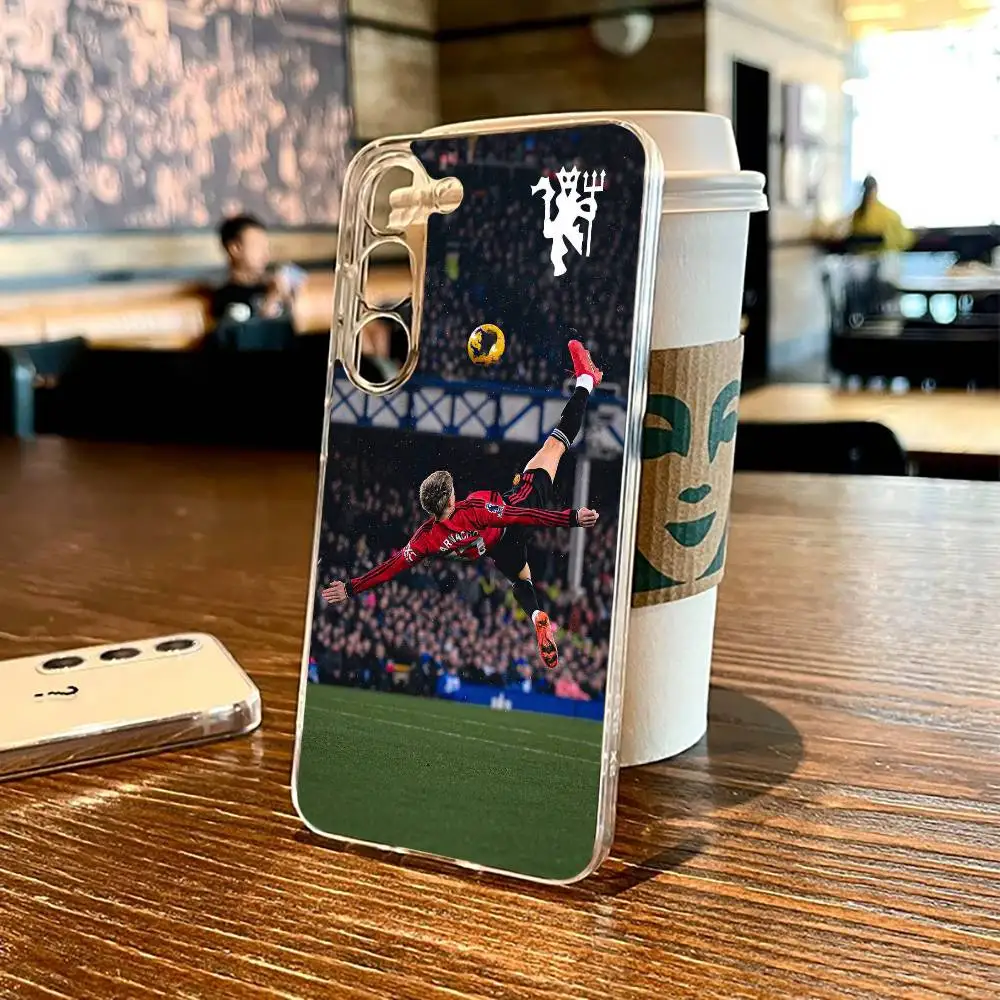 

manchester united-s Phone Case For SamsungS25,24,21,22,23,30,Ultra,20,Plus,Fe,Lite,Note,10,9,5G Transparent Cover