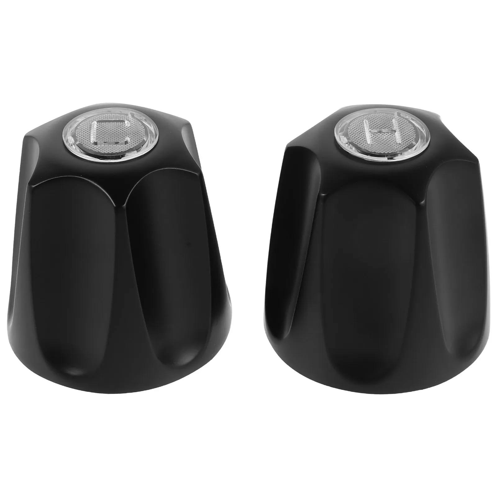 

2Pcs Matte Black Faucet Knob Handles for Bathtub Shower Tap Replacement Zinc Alloy Bathroom Faucet Handles Nonslip Grip Smooth