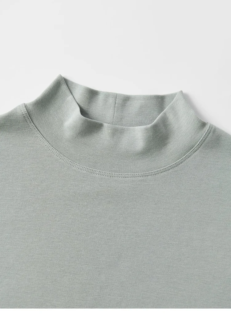 SuyaDream, Damen-T-Shirt, 28 % Wolle, 37 % Baumwolle, lange Ärmel, solides Basic-Thermo-Shirt, Herbst-Winter-Top 2025, Herbst-Winter-Top – Detail 6