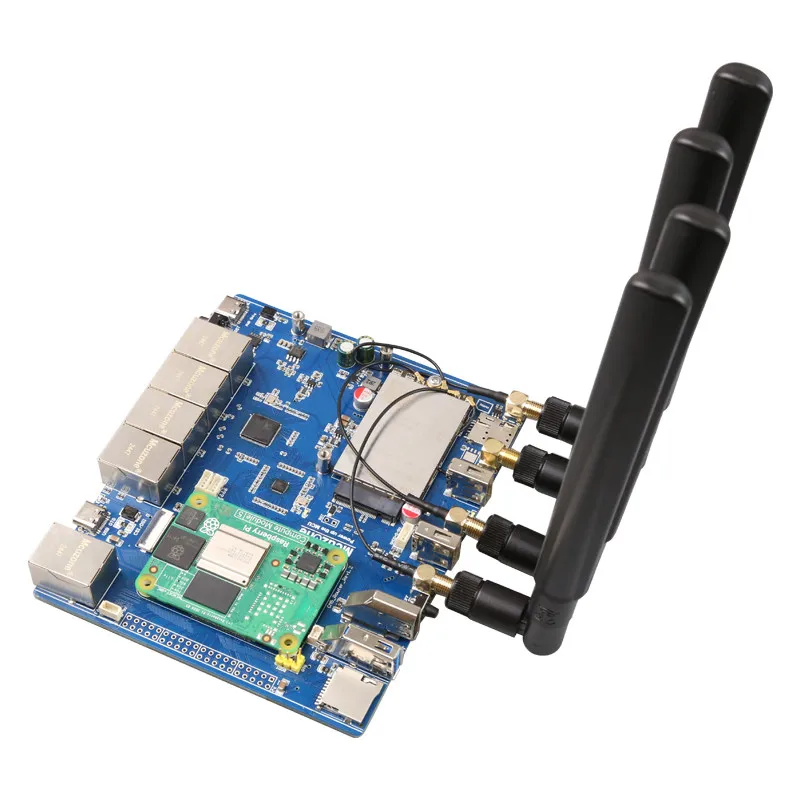 Raspberry Pi CM5_5G Router Expansion Board With 5G Module 4G LTE Gigabit Ethernet USB 2.0 & USB 3.0