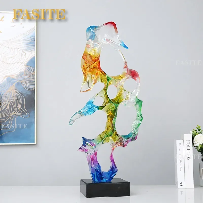 For Living Room Hotel Lobby Abstract Sculpture Large Lucky Soft Decoration Art Model Entrance Ornament Club Desktop