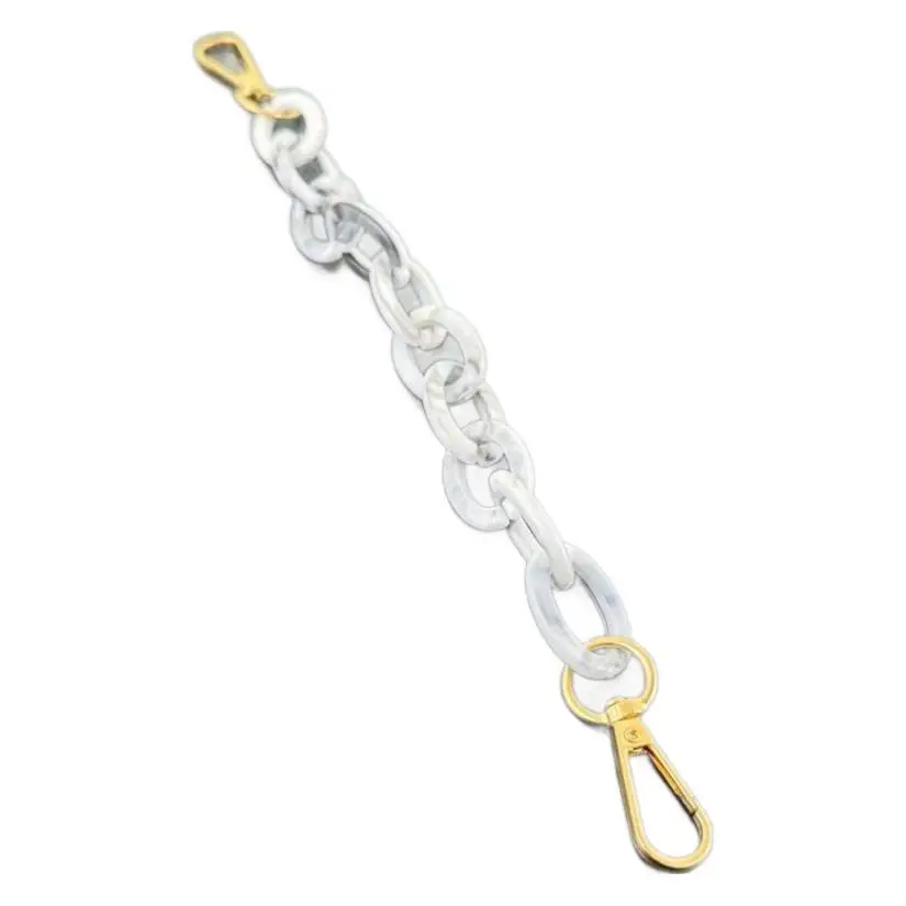 الطريق الأيمن جديد بسيط متعدد الاستخدامات شخصية DIY متعدد الألوان الاكريليك حقيبة سلسلة حزام الكتف استبدال حزام الملحقات #1