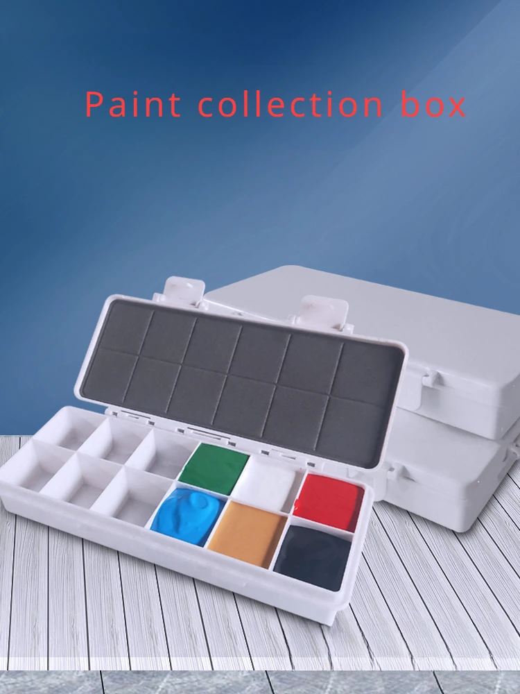 

24/36 Grid Watercolor Pigment Box Sealed Moisturizing Lattice Portable Art Outdoor Watercolor/gouache Palette Painting Tool