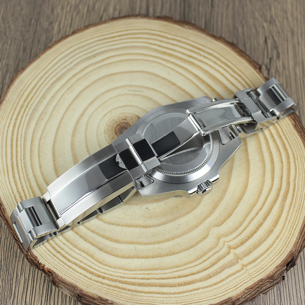 Водонепроницаемый корпус часов 40 мм, 200 м, аксессуары, светящийся керамический безель, сапфир для NH35 NH36 8215 SUB GMT, ремешок Oyster, скользящая пряжка