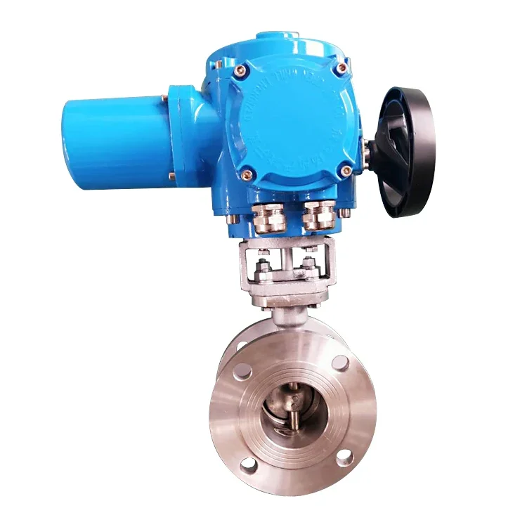 D943H-10P D943H-16P Electric SUS304 Three Eccentric Butterfly Valve