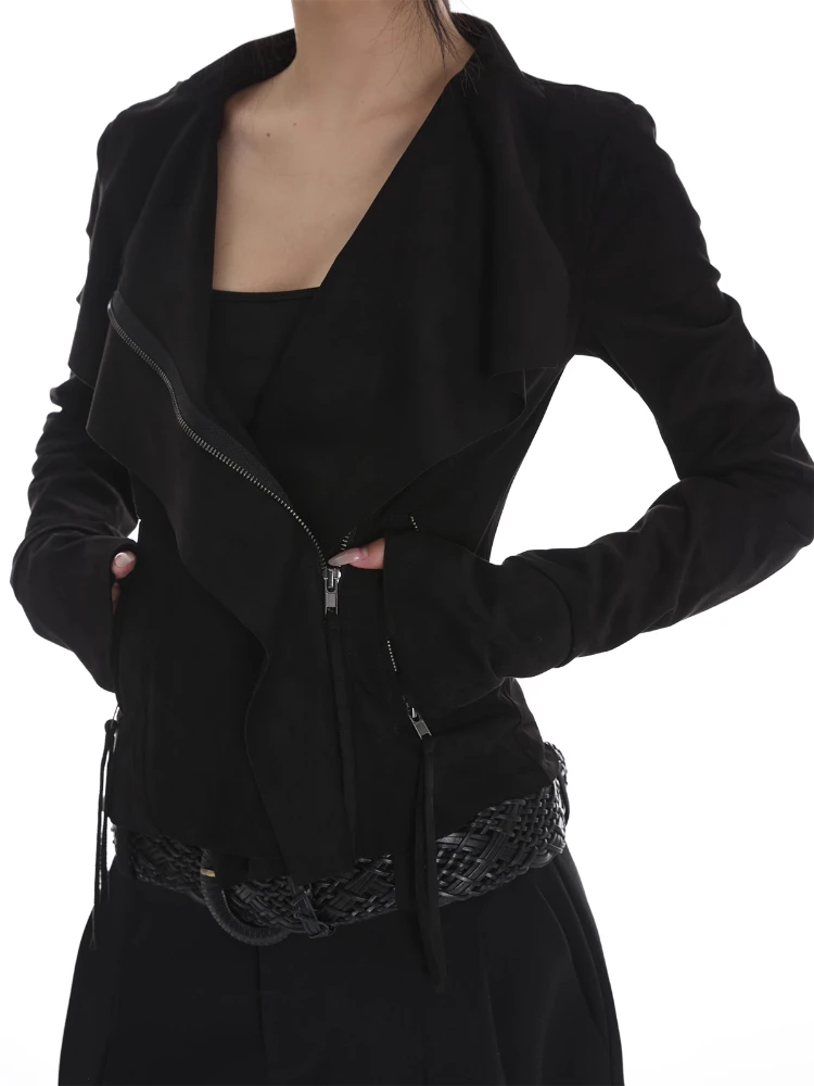 

Women American Retro Slim Fit Short Jacket Autumn Winter Cool Stylish Streetwear Coat Elegant Fashion Outerwear Top Y2k Clothing