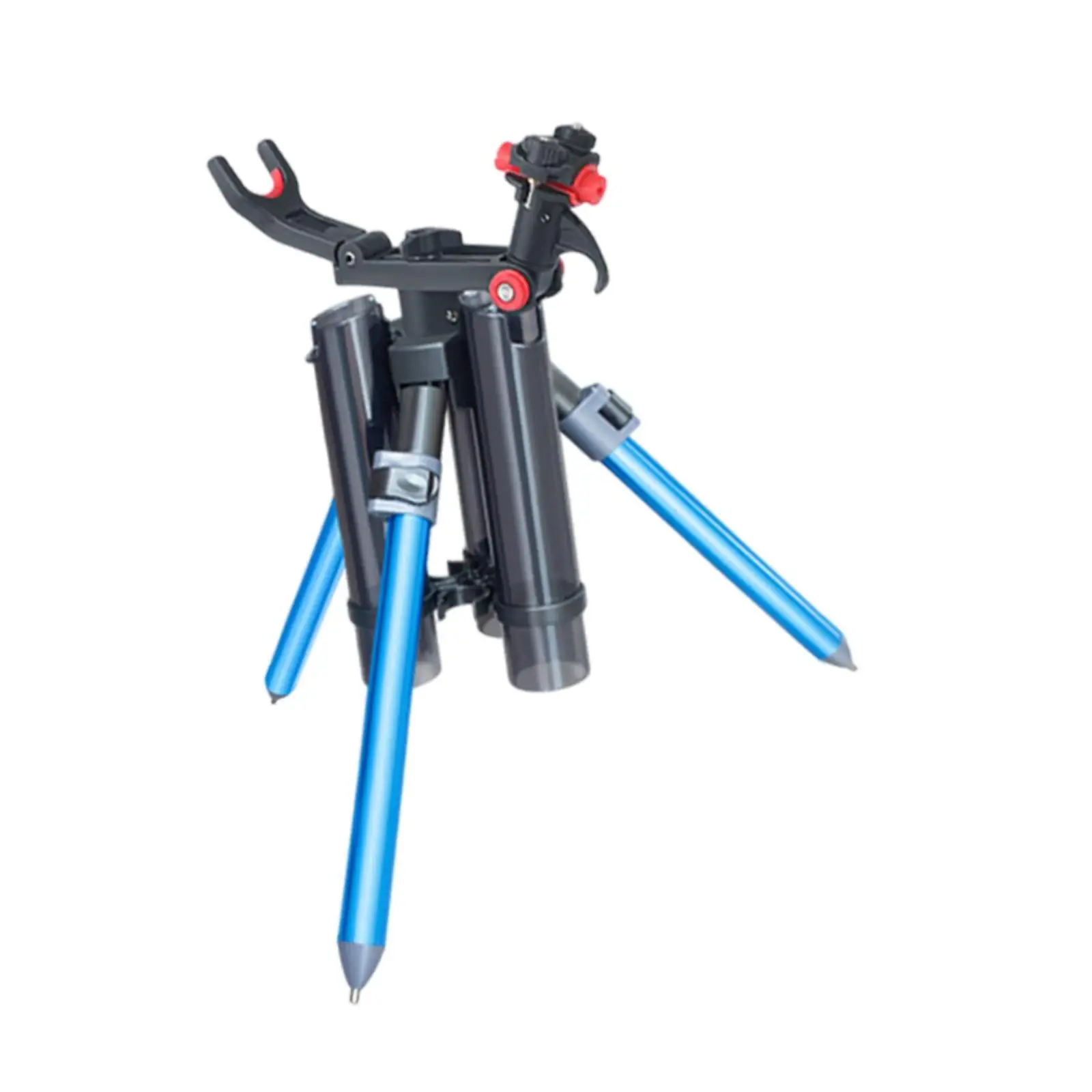Folding Fishing Rod Stand Triangle Design Stable Holder Aluminum Nylon Base Rest for Marine Yacht Boat Accessories