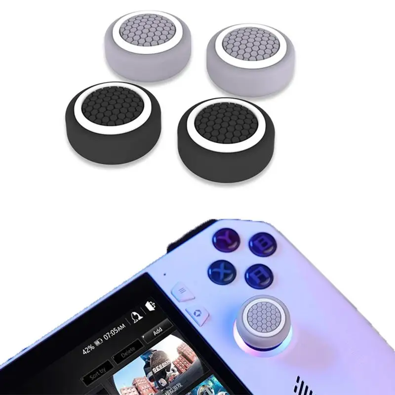 For ROG Ally Silicone Rocker Caps Joystick Cover Handheld Console for Steam Deck Game Controller Stick Thumb Grip 4pcs