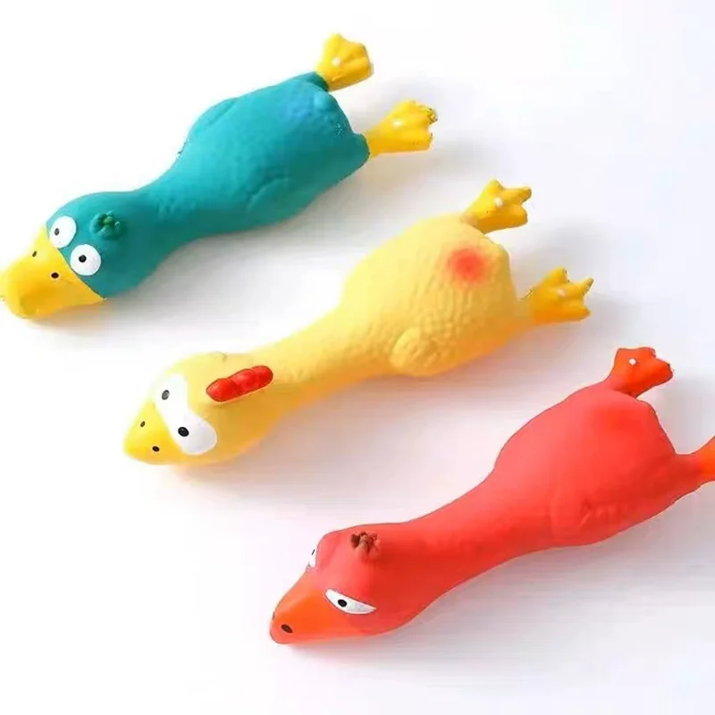 Quietschendes Hundespielzeug aus Gummi, bissfestes Latex-Kauspielzeug in Tierform, Welpenspielzeug mit Geräusch, Haustierbedarf für kleine und mittelgroße Hunde – Detail 7