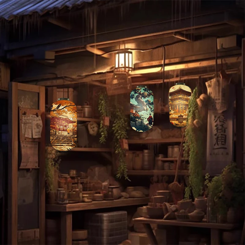 

Japanese Style Dharma Lantern Restaurant Bistro Izakaya Pub Bar Hotel Decoration Festival New Year Party Decor Cloth Lantern