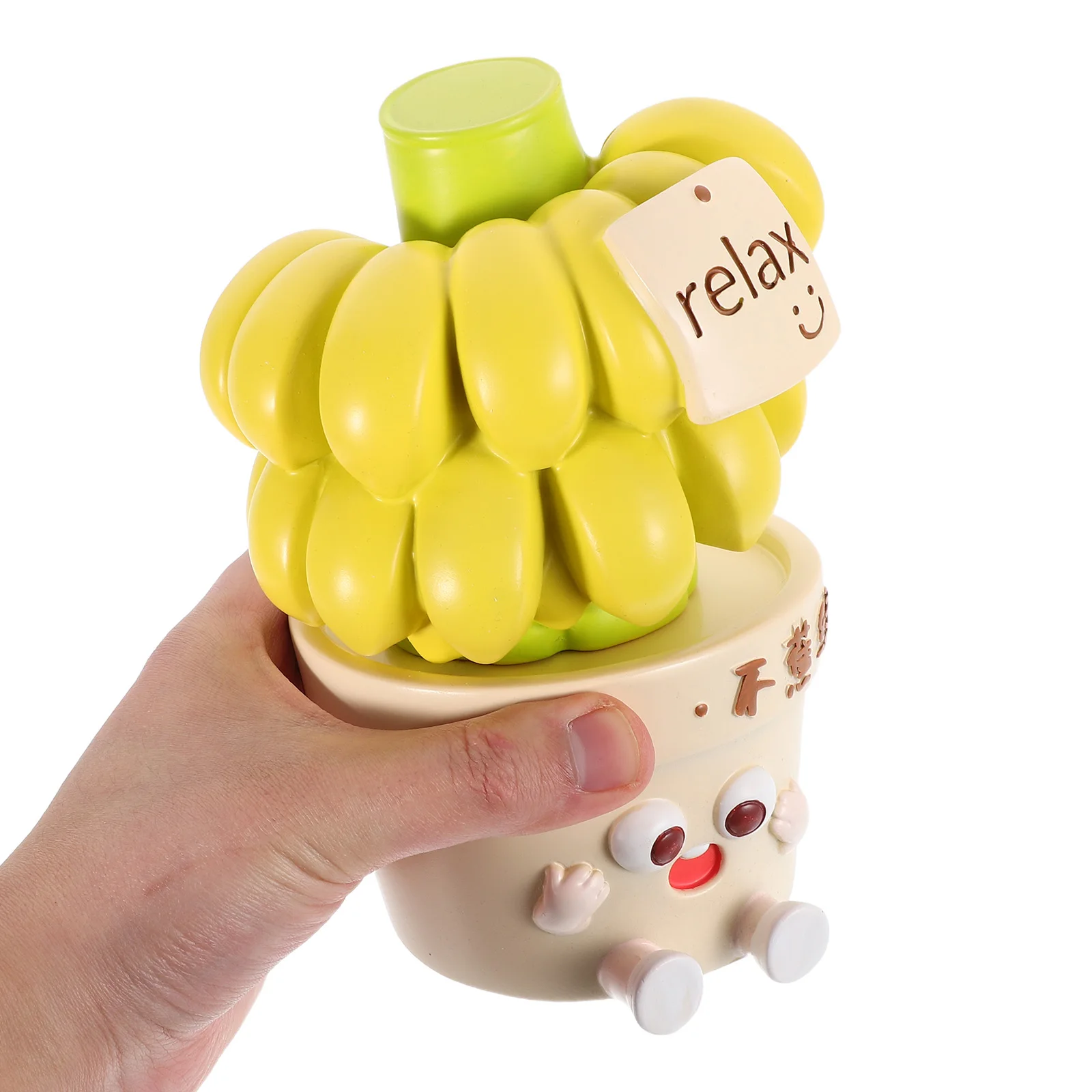 

Ornaments Cute Flower Figurine Statue Decorative Fake Banana Props Resin Fruits Abstract Art
