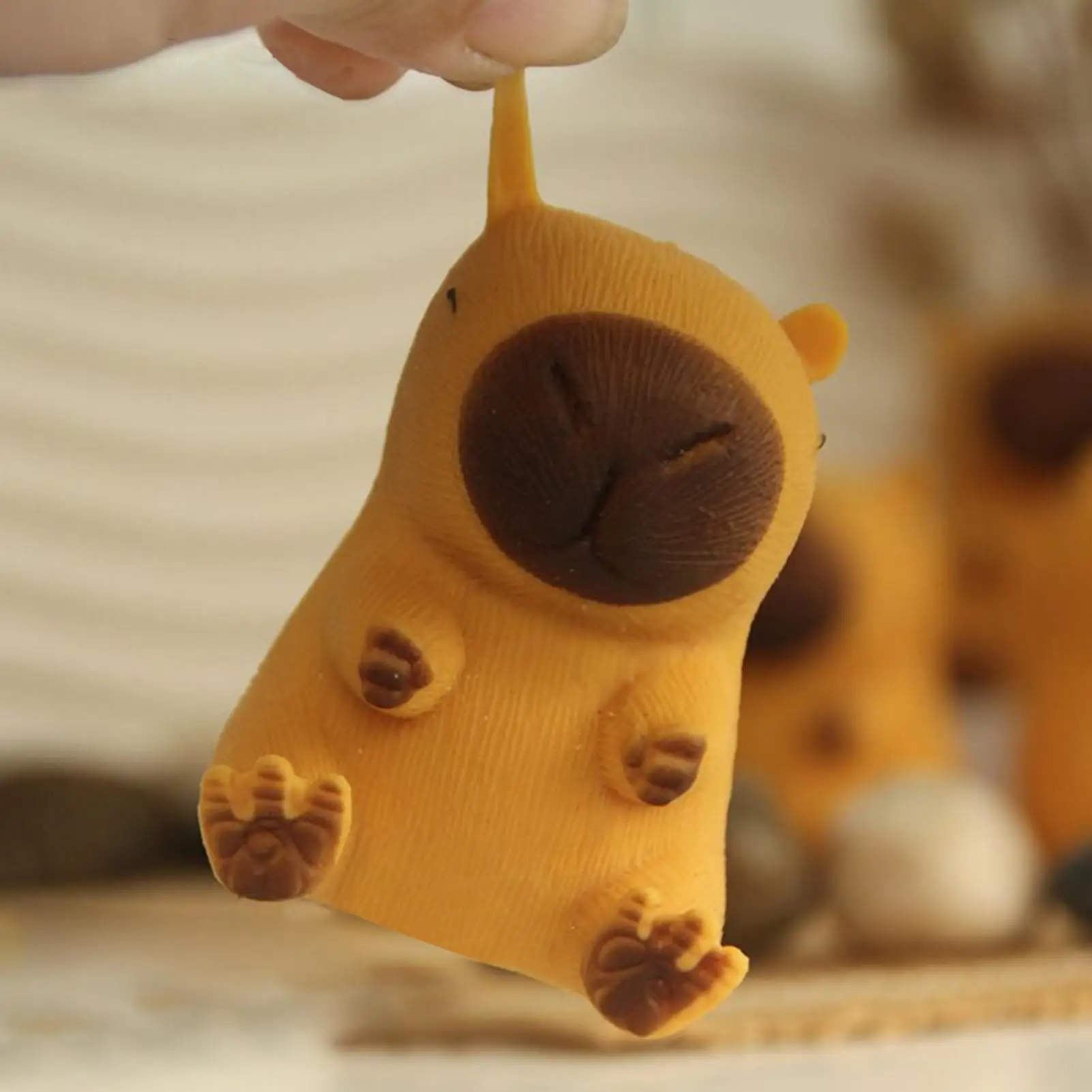 동물 모양 스퀴즈볼 스트레스 완화 장난감 카피바라 반죽하고 꼬집는 놀이 도구 파티 선물 어린이 청소년 성인 소녀 동료용