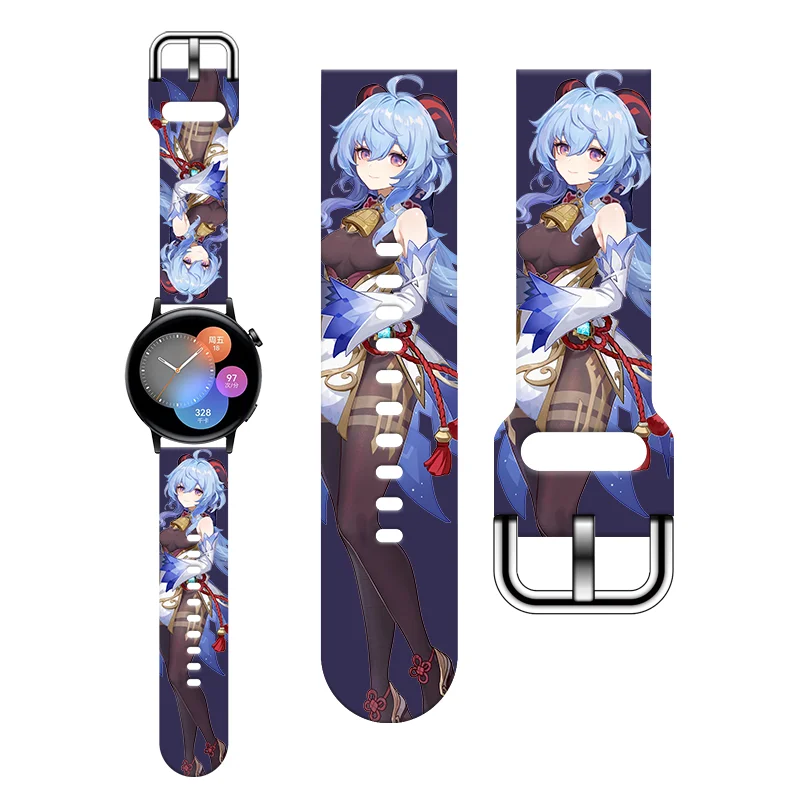 

20MM Anime series 2 printed watch band for Samsung Galaxy Watch 7/6 40mm 44mm Band Replaceable Bracelet for Xiaomi Huawei Watch