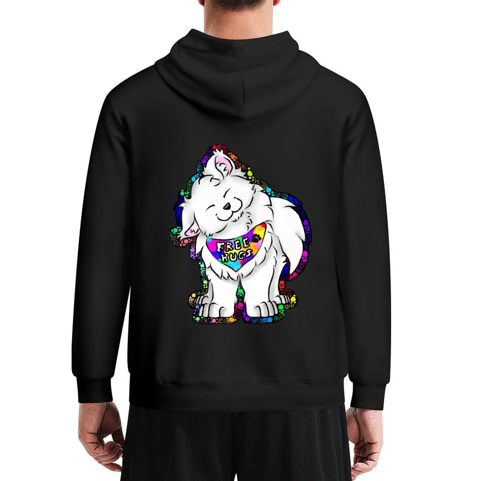 

Samoyed Hoodie winter clothes mens clothing fashion men men wear big size hoodie