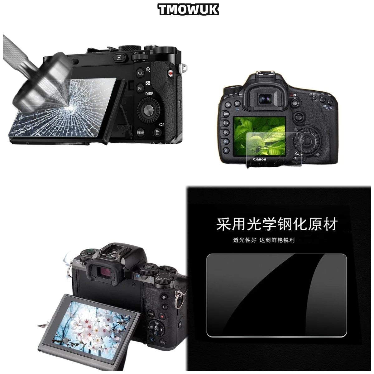 

For Nikon D3500 3300 3400 3600 3100 3200 K50 Privacy Anti-Spy Tempered Glass, 9H Scratch Resistant HD Camera Screen Protector