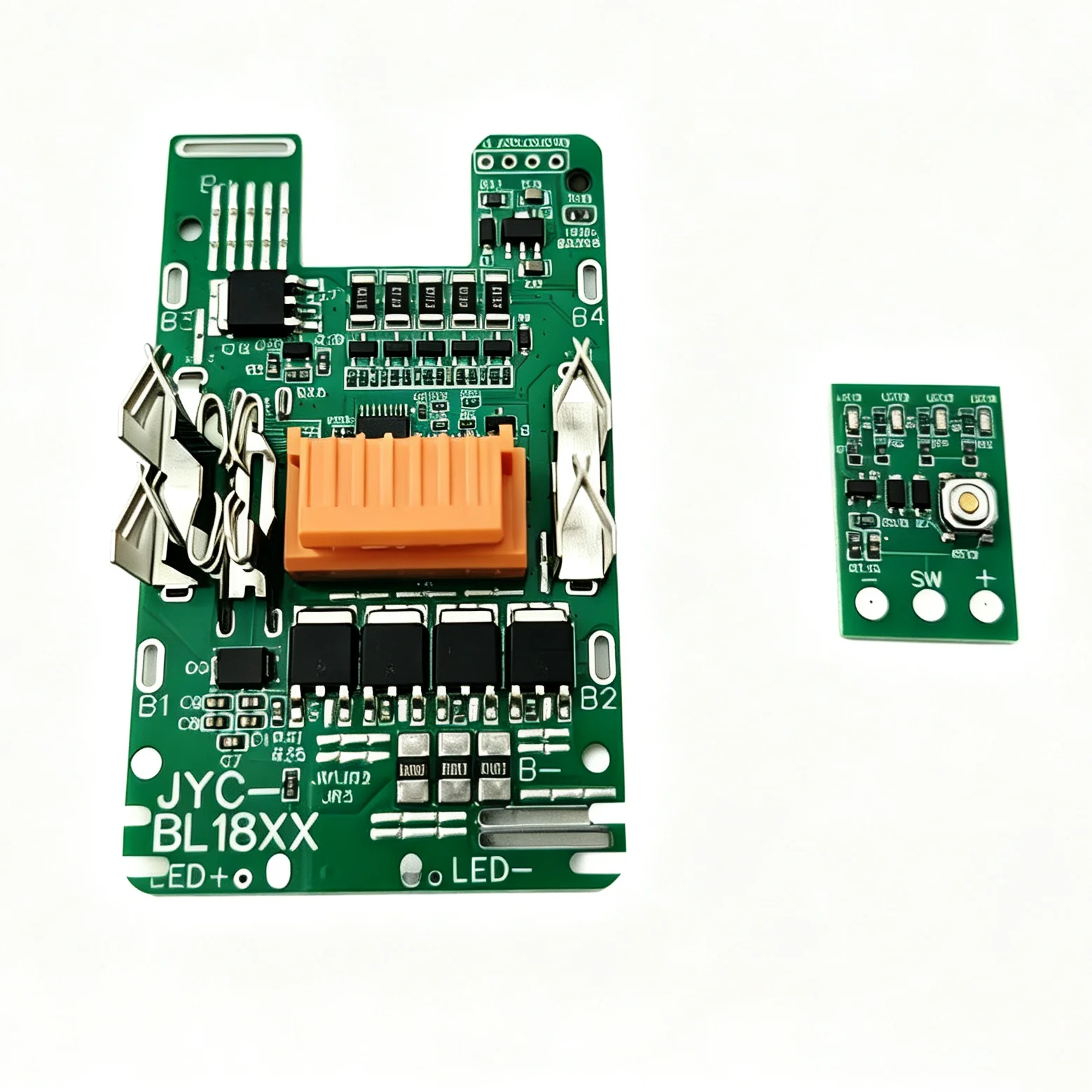 BMS Li-ion Battery Case PCBA Balance Charge Protection Circuit Board Electric Power Display Key For Makita 18V BL1830B BL1860B