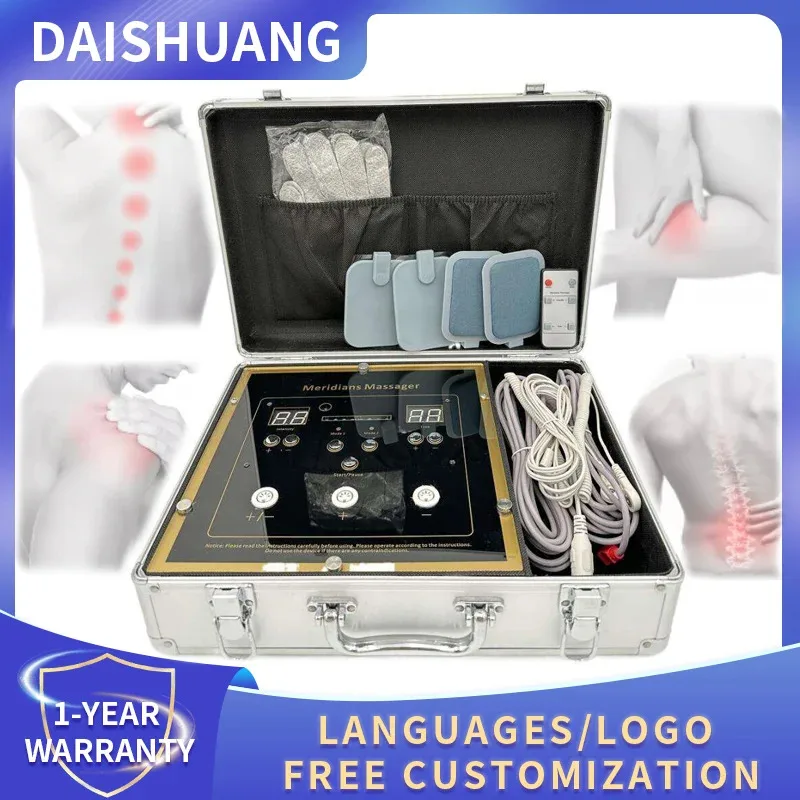 Portability Bioenergy Massage Machine Bioelectric Meridian Dredge Pulse DDS Electric Body Massager Physiotherapy Instrument