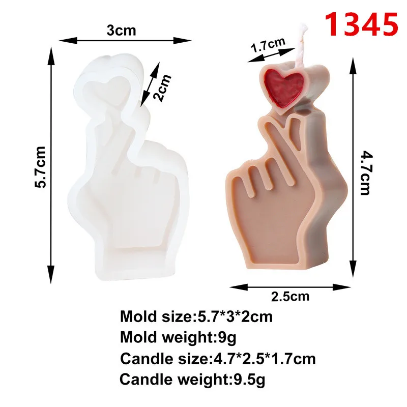 3D środkowy palec świeca silikonowa forma DIY gest aromaterapia tynk sztuka mydło rzemiosło żywiczne formy odlewnicze przyjęcie świąteczne prezenty