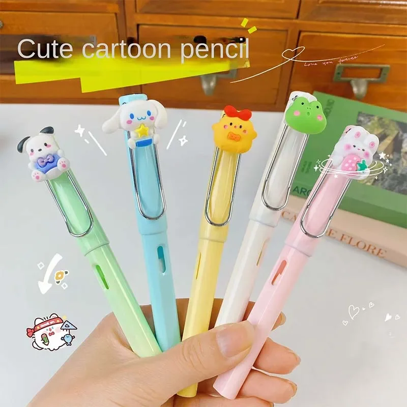 Miniso Sanrio My Melody Cinnamoroll Pochacco Pom Pom Purin Creative Cute Non Sharpening Pencil Drawing Pencil Student Stationery