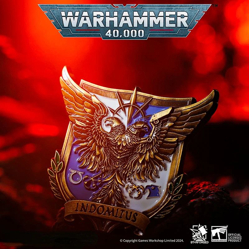 StarForged Star Casting Unyielding Expedition Honor Medal, Brooch Commemorative Medal, Warhammer 40K Game Peripheral Products