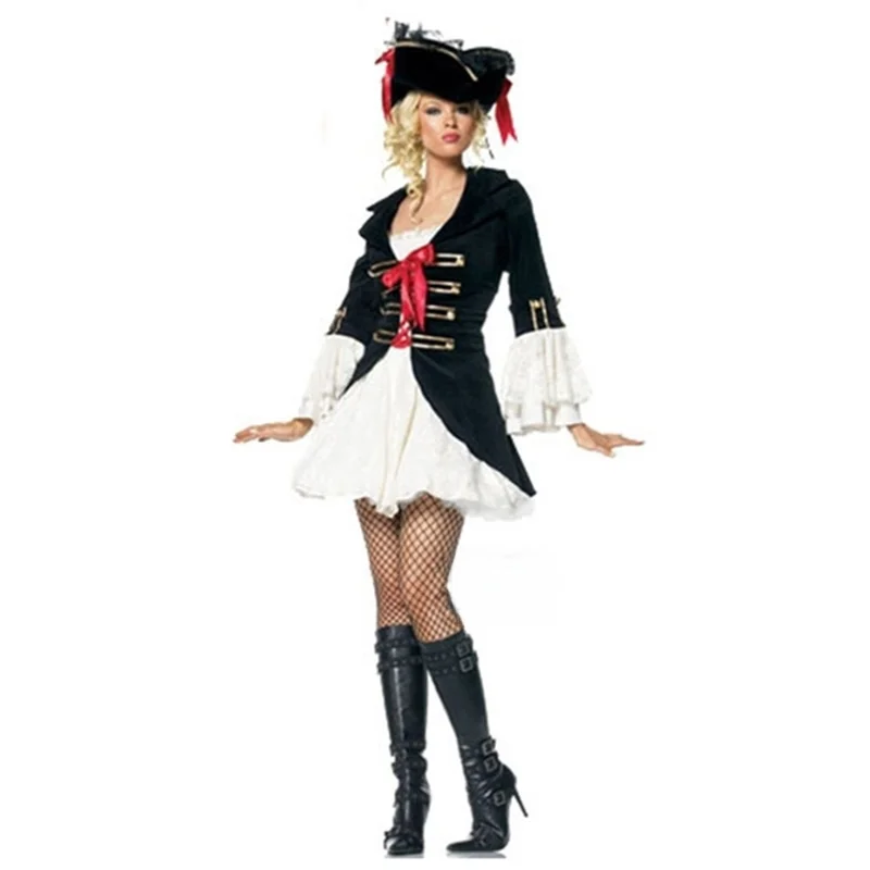

Eunana Cosplay Pirate Role-plang loween Costume Par Bar DS Performance Women's Pirate Outfit Traditional Hanfu Stage C...