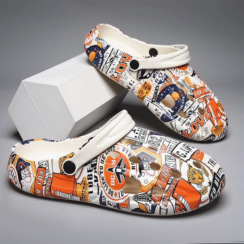 

Классные кроссовки в винтажном стиле, новая летняя повседневная обувь для мужчин, сандалии на плоской подошве, мужские износостойкие тапочки, обувь большого размера 45, обувь